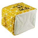 Small Linen Fabric Foldable Organizer Storage Basket with Handle, Collapsib