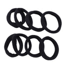 8 Pcs Black Stretchy Band Hair Tie Holder Ponytail Holder