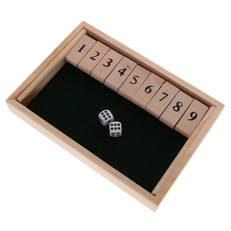 Shut The Box Board Game Set Number Drinking Games Party Club Family Game