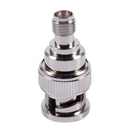 Metal BNC Male to SMA Female Plug Coaxial Connector Converter Adapter Q7T7