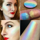 Rainbow Highlighter Shimmer Eyeshadow Palette Blusher Contour Powder Makeup LJK