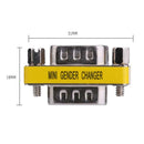 2pcs DB9 Male to Male Adapter Gender Changer Serial RS232 Coupler Straight A