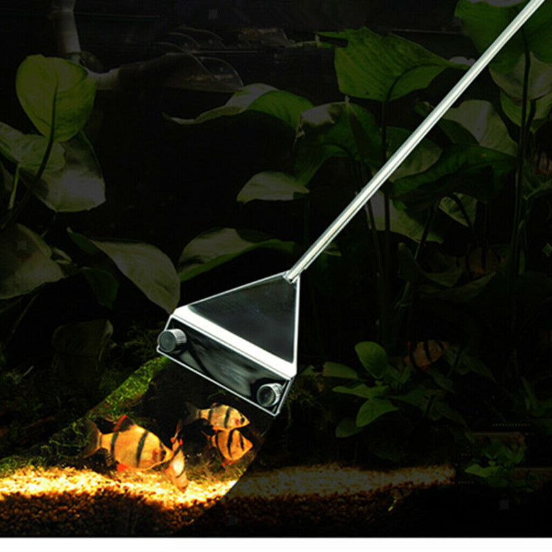 Aquarium Algae Scraper, 14.2" Stainless Steel Algae Scraper Cleaning Tool for