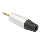 2x 1/8" 3.5mm Male Jack Plug Soldering 3 Pole Plug Repair Headphone Male Jack