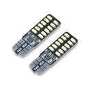 2x 194 W5W White LED Canbus Error Free License Plate Light T10 3014 24SMD Blubs