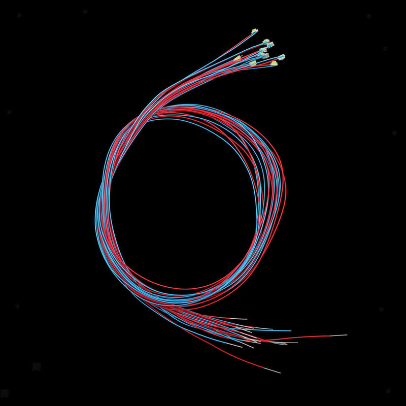 10x 3V Red Flash LED Light With Wire For Train