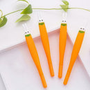 Cute Flat Head Carrot Gel Ink Pen Signature Escolar Office School Papelaria N0P2