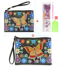 DIY Butterfly Special Shaped Diamond Painting Wristlet Clutch Women Wallet