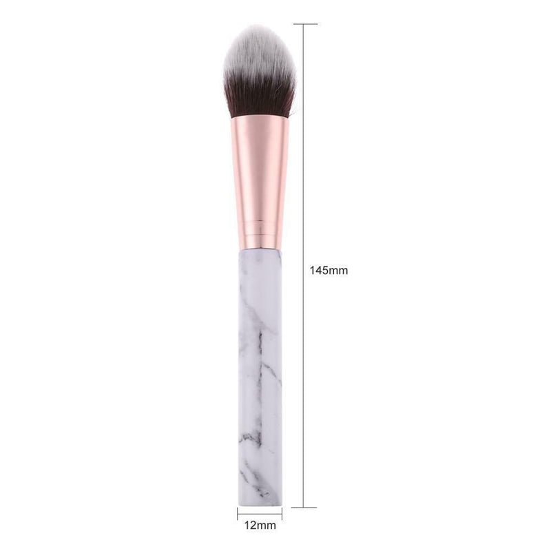 Marbling Pattern Foundation Powder Blush Makeup Brush Flame Brushes (White)
