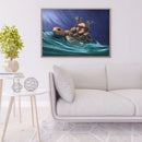 Stray Turtle Rhinestone Wall Craft Full Round Handmade DIY Diamond Painting