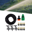 Outdoor Garden Misting Cooling System Fitting 4/7mm Hose 10pcs Nozzles Kit