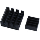 10Pcs Black Aluminum Heatsink Cooler Cooling kit for Raspberry Pi 3,Pi 2,Pi F5O2