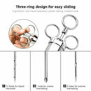 60ML 6 IN 1 Stainless Steel Condiment Spice Roast Curing Syringe with 3 Needles