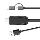 Type C/Micro USB to HDMI Cable Adapter 1080P Converter to TV/Projector/Monitor