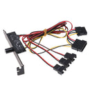 1Pc 3 Channels PC Cooler Cooling Fan Speed Controller for CPU Case HDD VGA F Ew