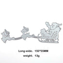 Santa Sled Metal Cutting Die Stencil DIY Scrapbooking Album Embossing Craft A