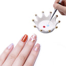 Crown Ceramic Nail Carving Brush Rack Art Pens Display Stand UV Gel Palette