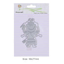 Cartoon Kung Fu Metal Cutting Dies Stencil DIY Scrapbook Paper Card Craft Cute
