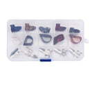 1 Set Celluloid Thumbpicks Fingerpicks w/ Metal Fingerpicks for Guitar Bass