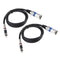 2pcs Phono RCA to XLR Adapter Plug Microphone Audio Converter Cable