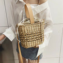 Hollow Straw Woven Bag Handle Clutch Bag Shopping Bag Female Shoulder Messe