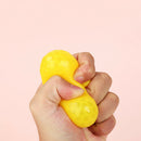 Stick Wall Ball Fluorescent Squash Target Ball Decompression Ball (Yellow)