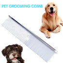 Pet Dog Cat Metal Steel Double Row Teeth Brush Grooming Hair Comb Fur Rake Tool