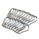 20Pcs Aluminum Carabiner Snap Spring Clip Hook Hanger Keychain Outdoor Hiking