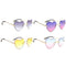 Set of 5 Heart Frame Rimless Sunglasses Classic Tinted Lens Eyewear Shades