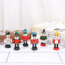 1Pcs 6cm Mini Wooden Nutcracker Soldier Christmas Tree Pendants Home Decor G Hn