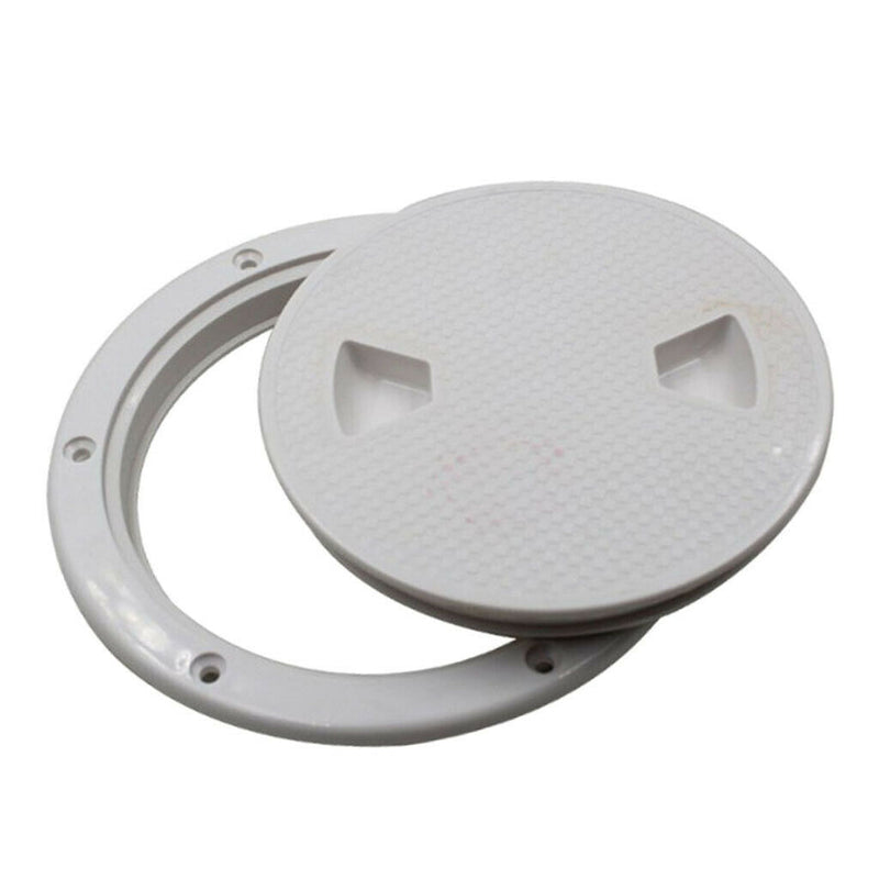 White Non Slip 6" Deck Inspection Hatch For Marine Corrosion Resistant