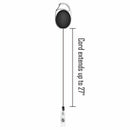 Retractable Badge ID Card Holders with Carabiner Reel Clip (6x) L9K1