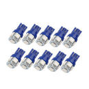 10 Pcs T10 Blue 5050 5SMD LED Wedge Car Light Bulb 194 168 W5W 12V FT