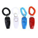 4pcs Dogs Cat Plastic Pet Clicker Trainer Key Chain Wrist Strap Pet Supplies