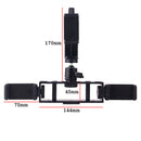 Universal Multi-function Phone Clamp Three-position Rotating Tripod PTZ Base