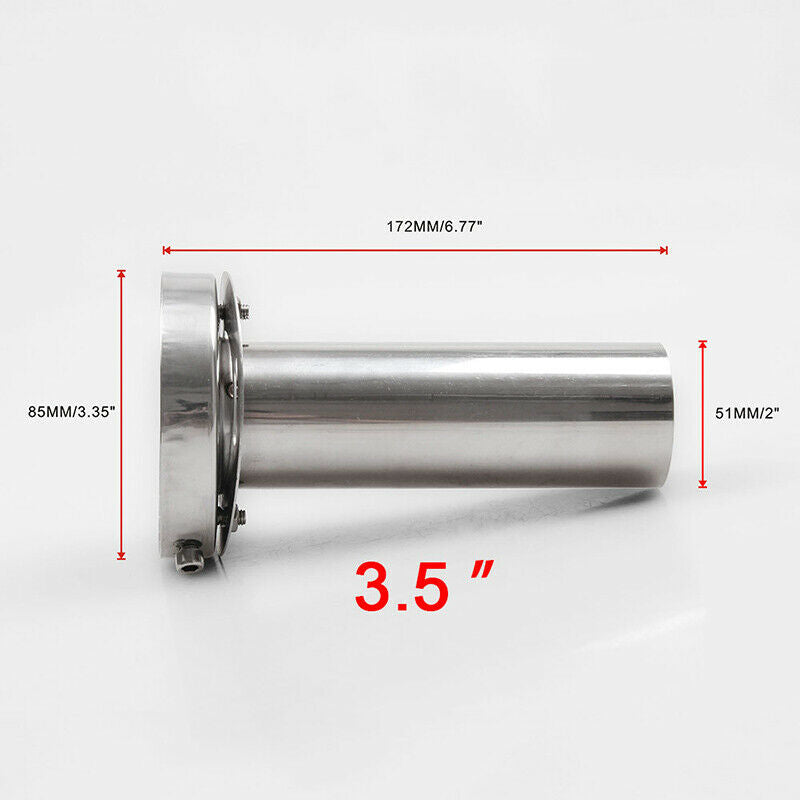 Silencer Exhaust Muffler Car Universal 3.5/4/4.5" Insert Adjustable Round Tip