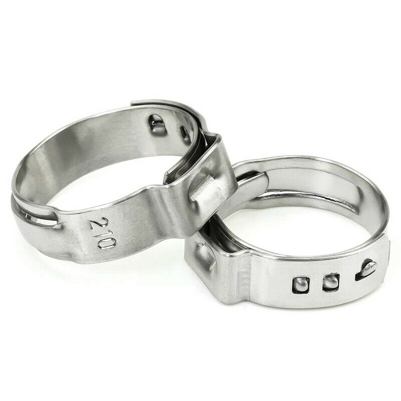 304 Stainless Steel Single Ear Non-Steel Hose Clamp Classification Kit, 128