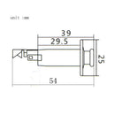 3PCS Guitar Strap Lock Jack End Pin Output Input Jack for Bass Guitar