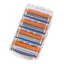 8x Stainless Steel Safety Sharp 5-Layer Blade Head Replacement for Shaving Razor