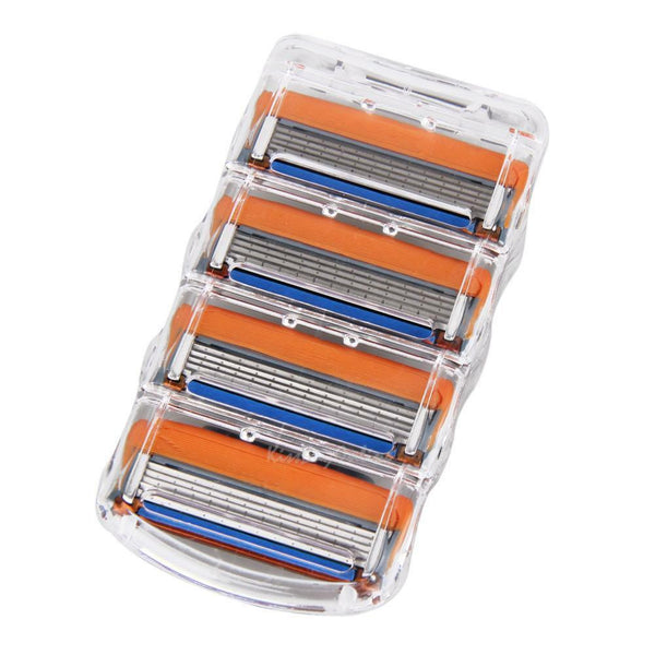 8x Stainless Steel Safety Sharp 5-Layer Blade Head Replacement for Shaving Razor