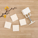 4Patterns Square Moon cake Fondant Sugarcraft Decorating Cookies Mold