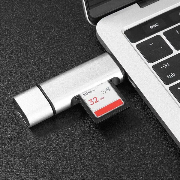 5-In-1 Mobile Phone Adapter Type C / Usb / Micro-Usb Sd Tf Memory Card ReadeR3U6