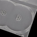2PCS Clear 3 Disc Holds DVD CD Case Movie Box Storage Holder Cover 14MM AULJ