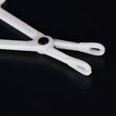 1X Piercing Supplies Tool Clamp Disposable Plastic Slotted Round Forcep bzTOCA