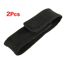 2pcs 13cm Black Nylon Holster Holder Belt Pouch Case Bag for LED Flashlight