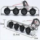 RC Metal Spotlight 4 LED Super Bright Lamp LED Roof Light Bar White Spotlig N9C6