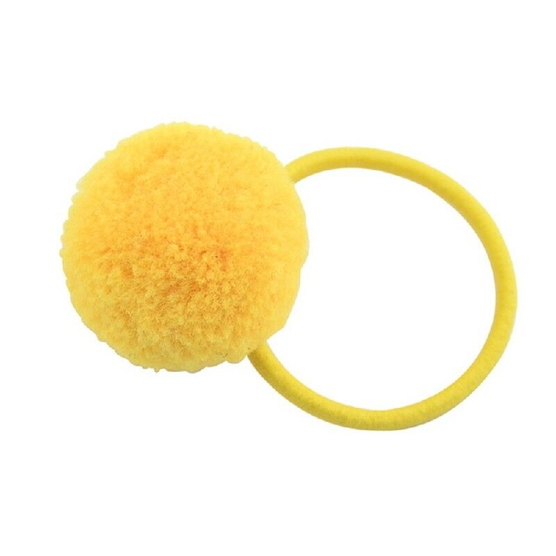 Pompom Ponytail Rope Ring Hair Elastic Girls Band Ball Hairband Holder