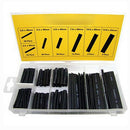 127pcs Black Heat Shrink Tube Assortment Wire Wrap Electrical Insulation Te A7H7