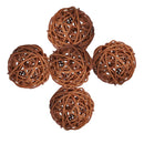 5pcs Wicker Rattan Balls Table Wedding Party Christmas Decorative 7CM
