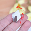 6Pcs Stainless steel adhesive door hook kitchen wall hanging towels bathroom JR